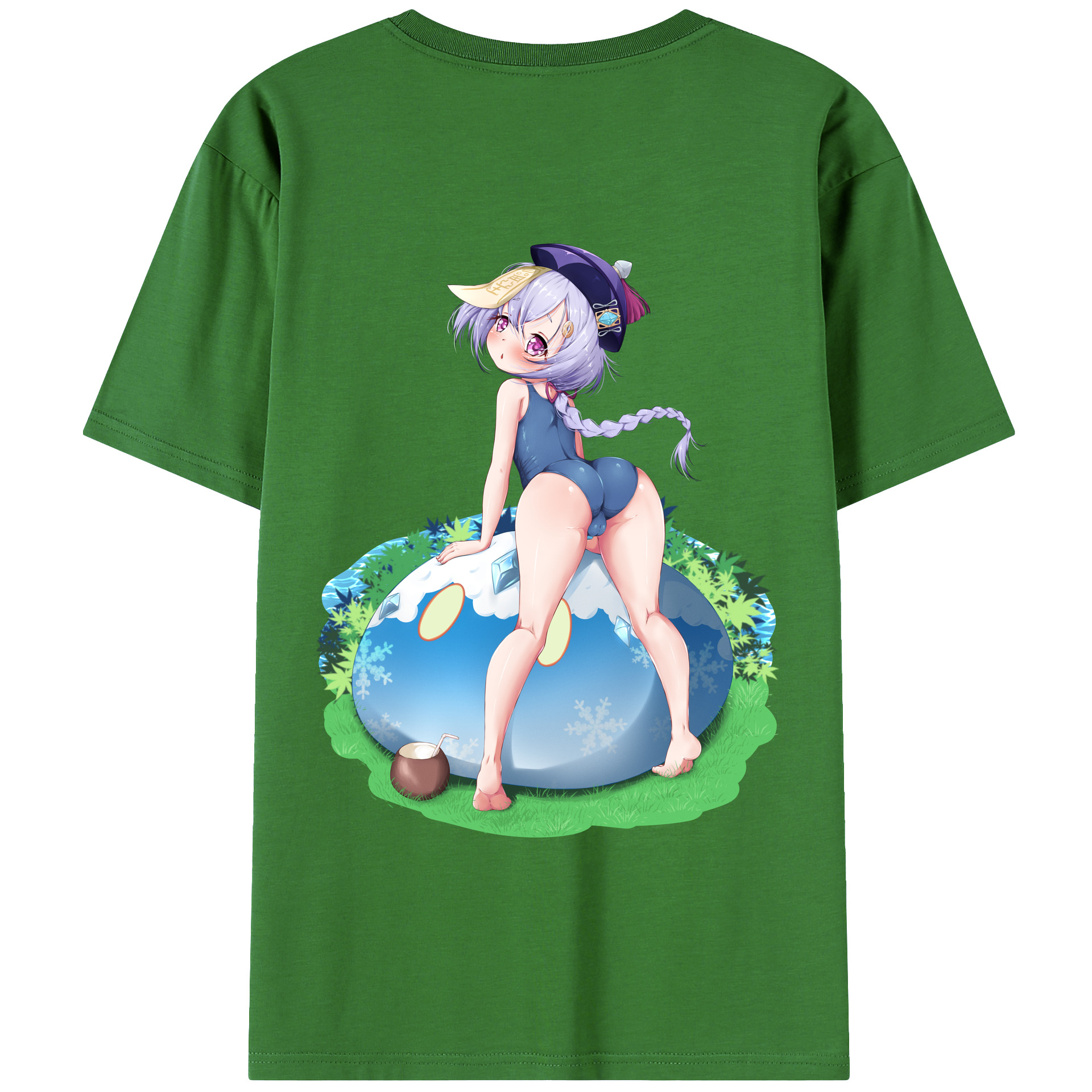 げんし神 七七 なな  genshin Nana レディース半袖Tシャツ(バックプリント)